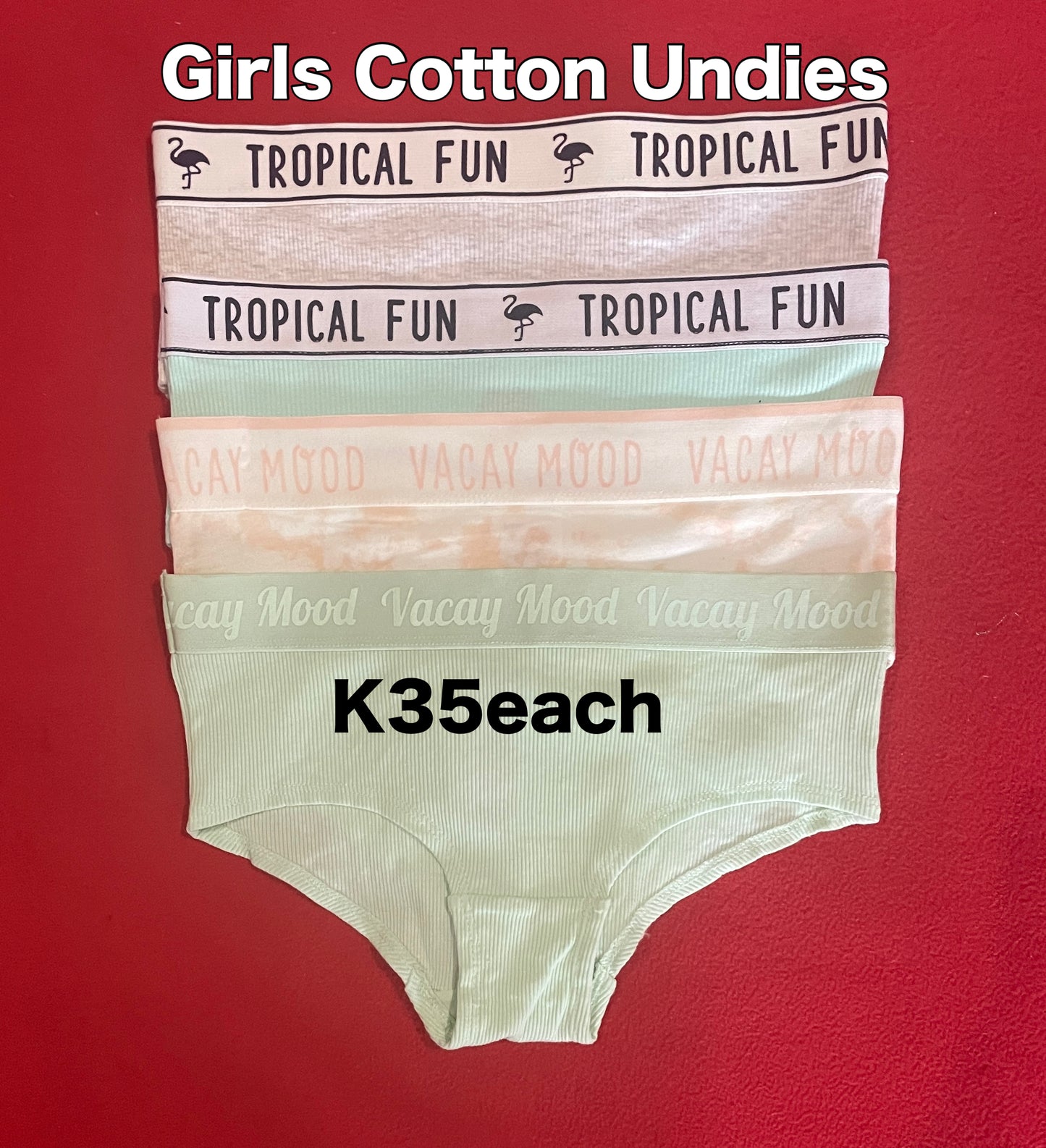 Girls Cotton Undies